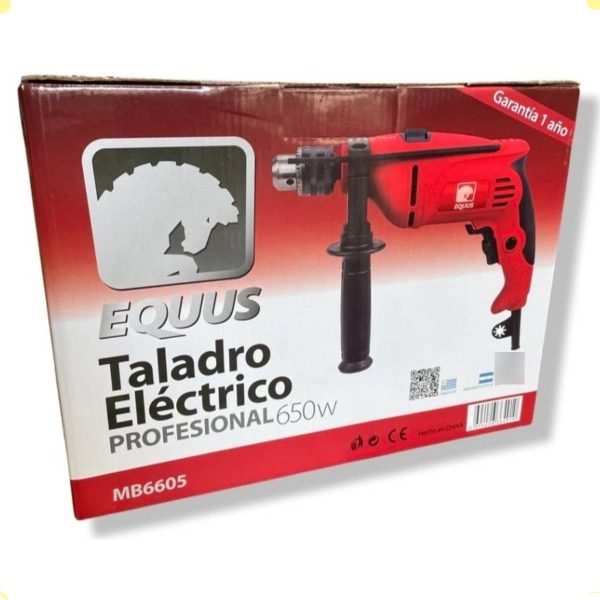 Taladro Electrico Equus Profesional 650w Con Percutor - Imagen 2