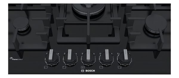Anafe A Gas Bosch Vidrio 75cm Color Negro - Imagen 2