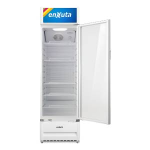 Exhibidor Vertical 309 Litros Con Cenefa Luminosa Led