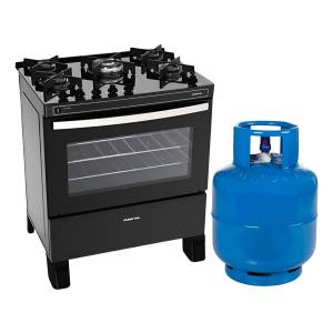 Cocina Punktal Pk-gl5b Glass 5 Gas +envase Garrafa 13kg