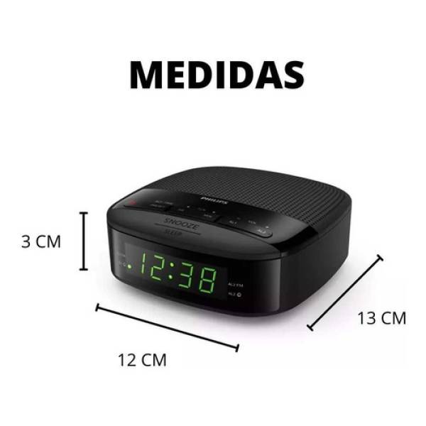 Despertador Philips Radio Tar3205 Doble Alarma Circuit Color - Imagen 4