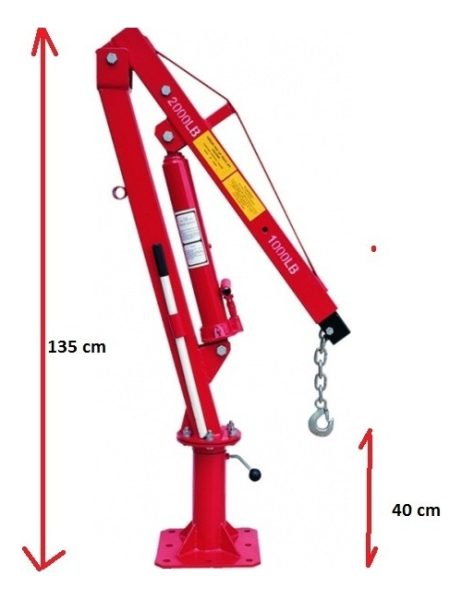 Guinche O Grua Giratoria Equus Para Camioneta O Camión 900kg - Imagen 8
