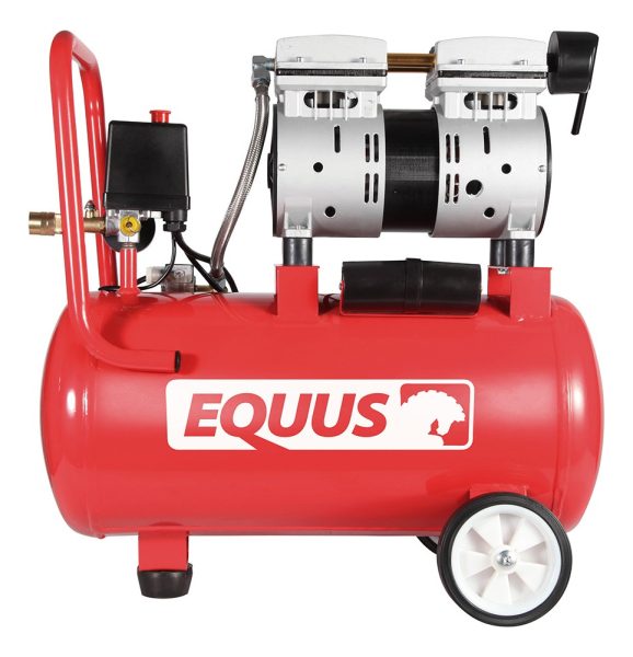 Compresor De Aire 1hp 24 Litros Sin Aceite Premium Equus - Imagen 3