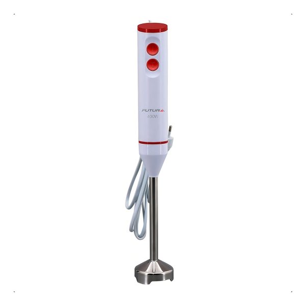 Mixer Futura Fut-bm400 2 Velocidades 400w Blanca/roja Ideal Para Dips Salsas - Imagen 2