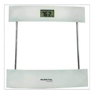 Balanza Baño Digital Punktal Vidrio 180kg Color Gris