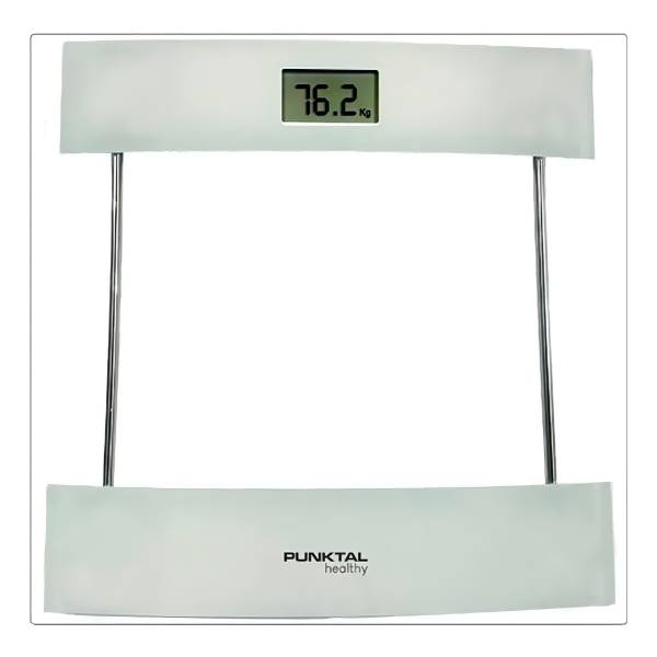 Balanza Baño Digital Punktal Vidrio 180kg Color Gris
