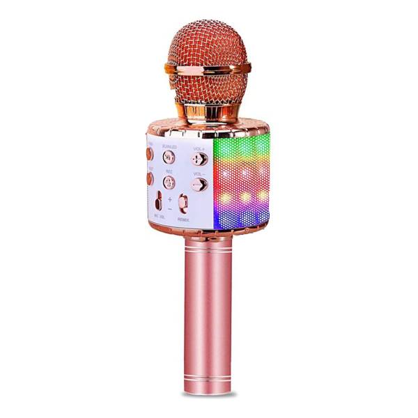 Microfono Parlante Bt Karaoke Dorado