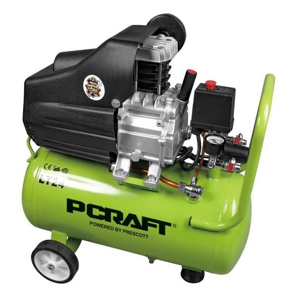 Compresor De Aire Pcraft Prescott 24lt 2 Hp Electrico