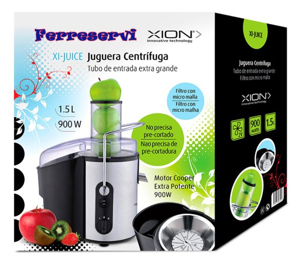 Juguera Centrifuga 900w 2 Vel. Xion 1.5 L Y 2.3 L Xion Juice - Imagen 2