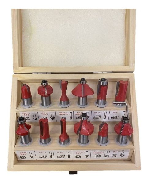 Juego De 12 Fresas Equus Para Fresadora Router Eje 6mm - Imagen 2