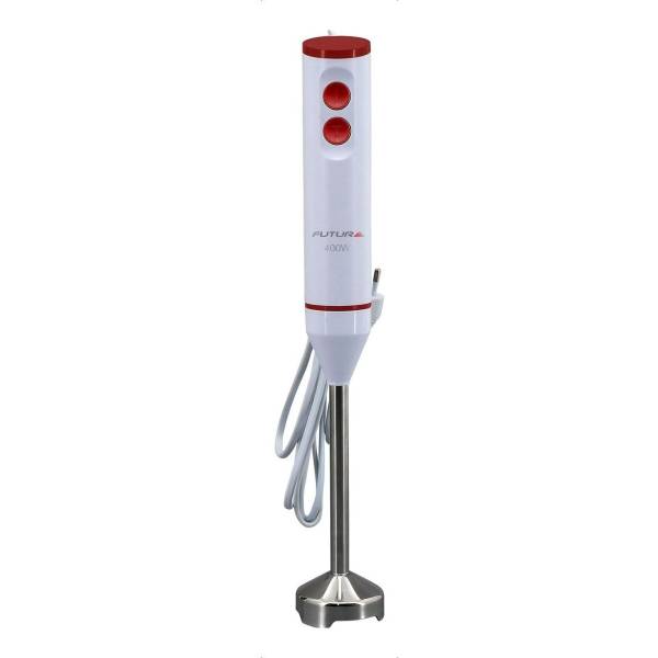 Mixer Futura Fut-bm400 2 Velocidades 400w Blanca/roja Ideal Para Dips Salsas