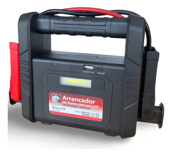 Arrancador Multifunción Portátil Jump Starter 16000mah Equus - Imagen 5