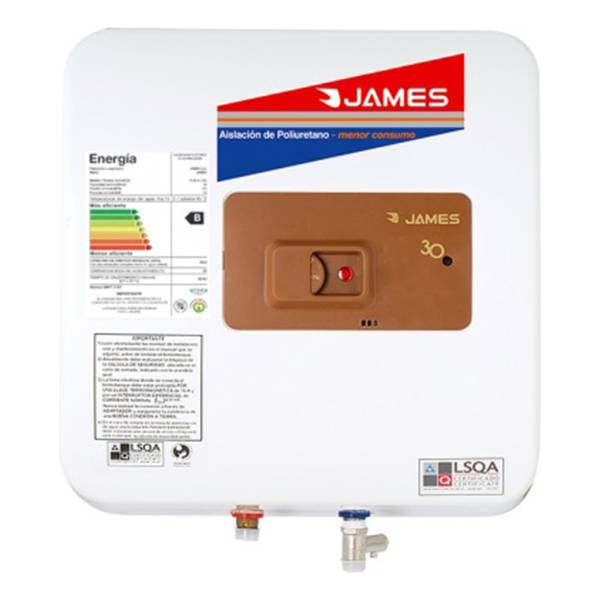 Termotanque De Cobre James 30 Lts Linea Prisma 30l