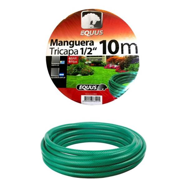 Manguera Equus Riego Jardin 10 Metros