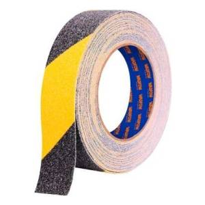 Cinta Warning Anti Deslizante Amarilla Negra 5mt X 25mm Wadf