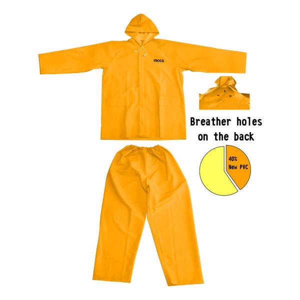Ff Equipo De Lluvia 100% Impermeable Ingco Para Motos