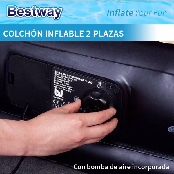 Colchon Inflable 2 Plazas Soft Back Bestway - Imagen 3