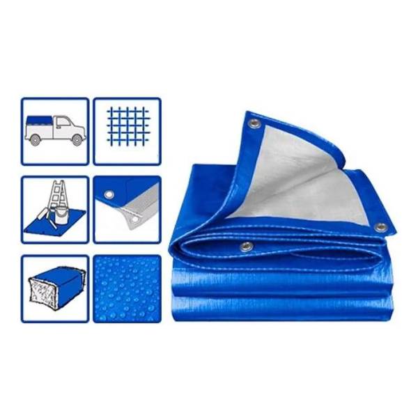Lona 6x8 Mt Azul 110gr/m2 Wadfow Wtq1868