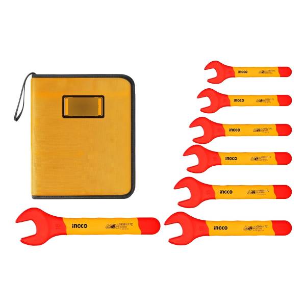 Set Aislado 7 Llaves De Boca Ingco Hkispa0701