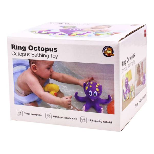 Pulpo Violeta Flotante Con 5 Accesorio De Aro Interactivo