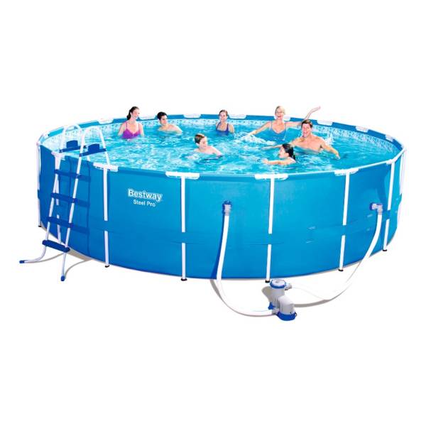 Ff Piscina Estructural Bestway 23062 Lts Filtro Y Escalera