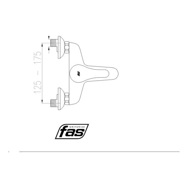 Ff Monocomando Ducha Exterior Grilef Tero 3 Años Garantía - Imagen 2