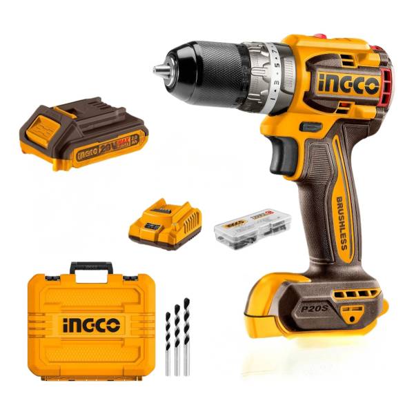 Atornillador 20v Percutor Mandril Met 13mm Cidli20602 Ingco