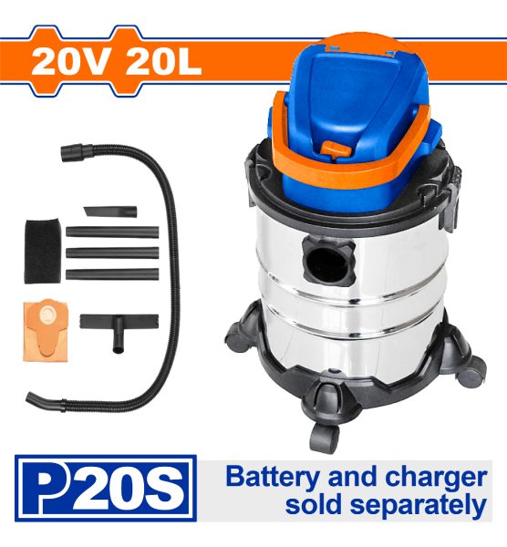 Aspiradora 20lt P20s 20volt 8.0kpa Wqv1a20 Wadfow - Imagen 2