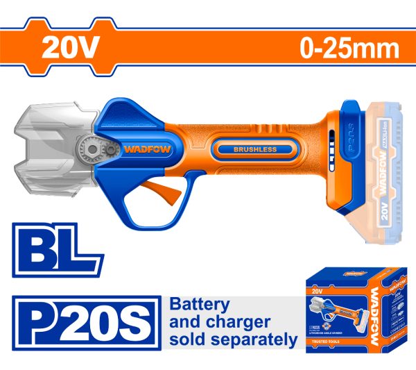 Cizalla 20v 0-25mm Wadfow Carg Con Bat + Valija Wjfpb25 - Imagen 2