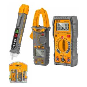 Set Tester Pinza Amp Y Detector Volt Ingco Dm3028