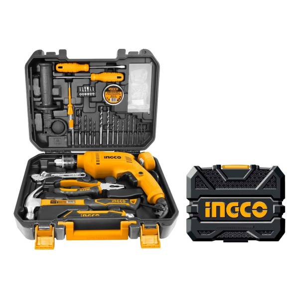Kit Taladro Percutor 550w + 110 Herramientas En Valija Plast