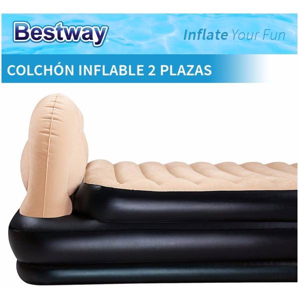 Colchon Inflable 2 Plazas Soft Back Bestway - Imagen 4