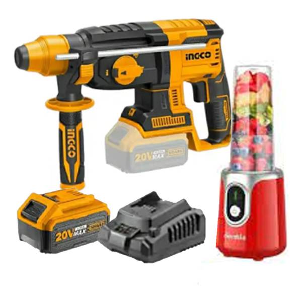 Super Combo Rotomartillo 20v + X2 Baterias 4ah + Licuadora A