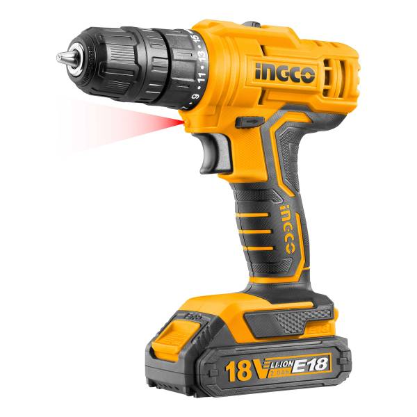 Taladro Atornillador E18 18 Volt 1bat Litio En Caja Ingco Cd