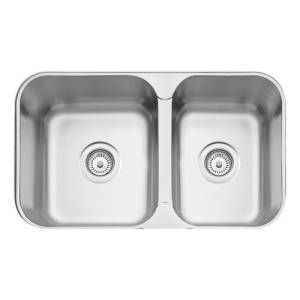 Ff Pileta Y Media Tramontina Satinado Con Valvula Acero Inox