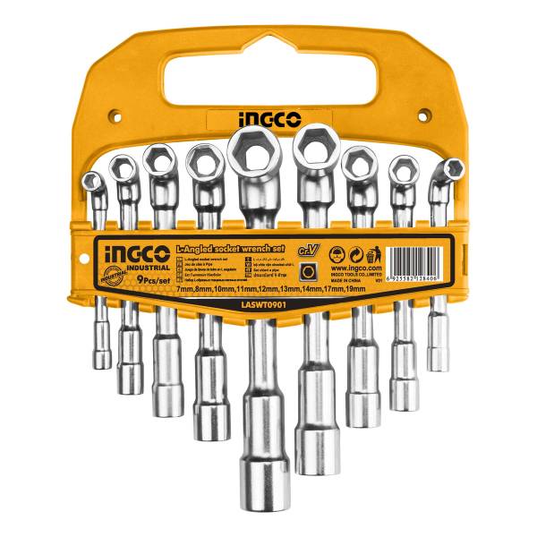 Juego 9 Llaves Ele Dados 7 A 19mm Industrial Ingco Laswt0901