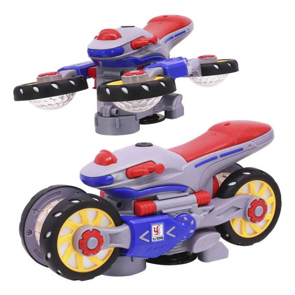 Moto Con Luz Y Sonido Giratorio Movimientos 360° Plastico