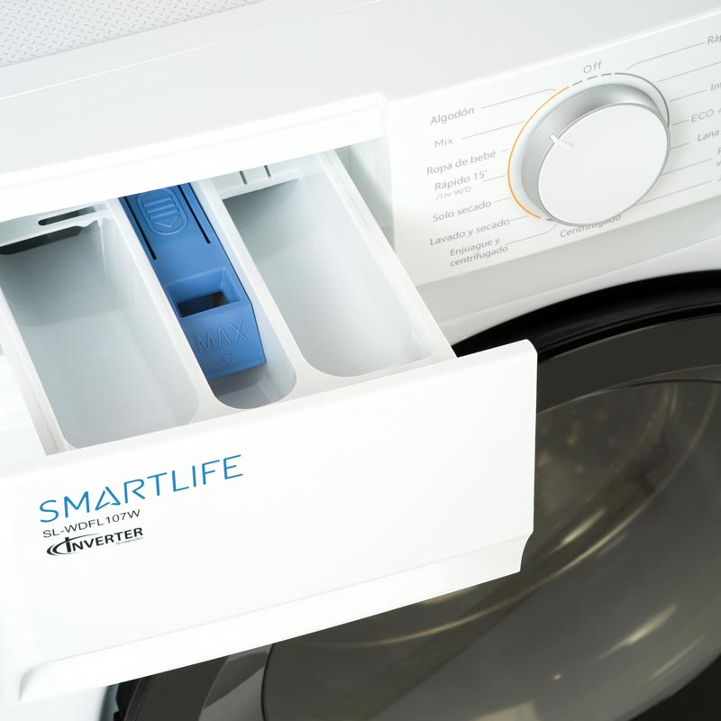 Lavarropas Carga Frontal Inverter 10.5 Kg Smartlife - Imagen 4