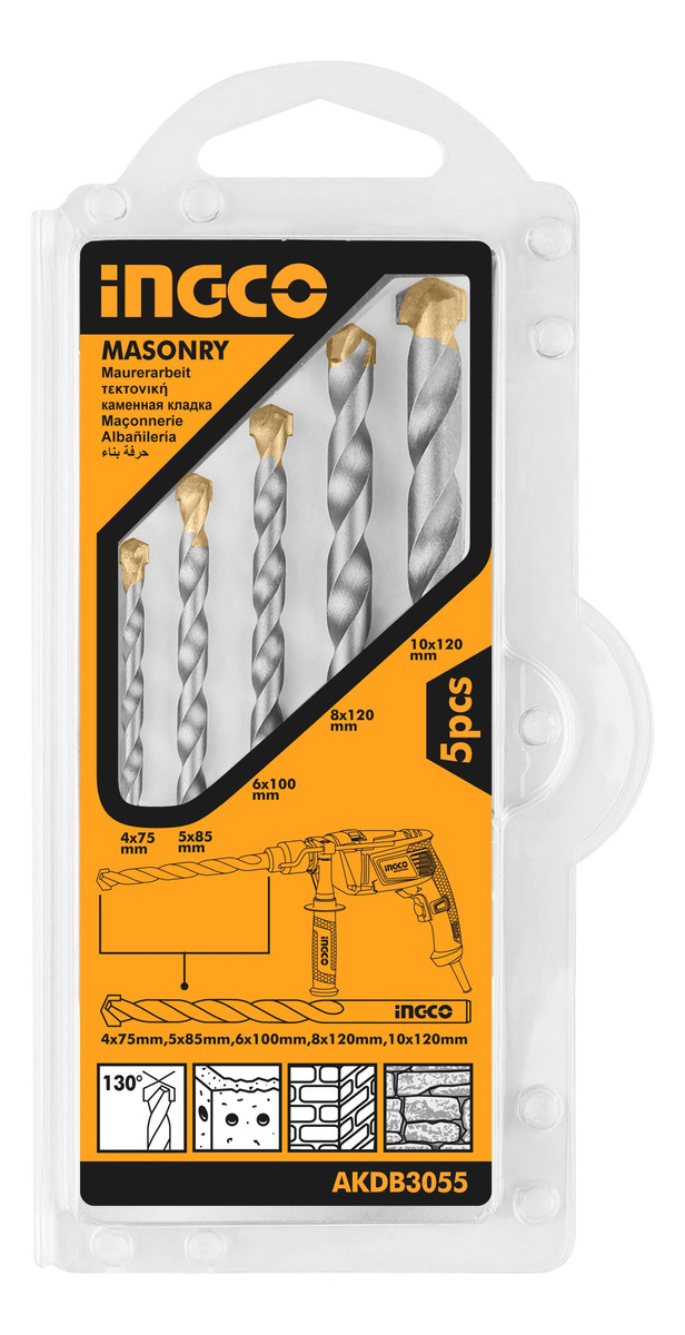 Taladro Percutor Ingco 850w + Mechas Metal Madera Concreto - Imagen 3