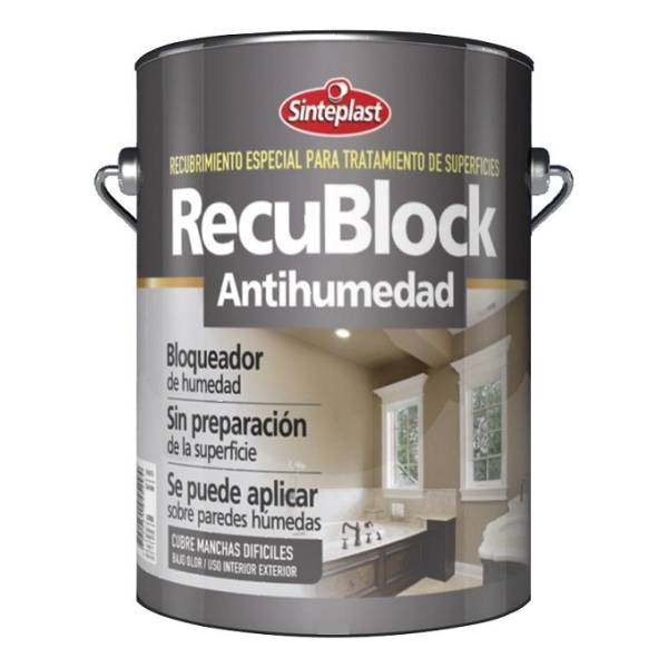 Ff Pintura Recublock Bloqueador De Manchas Anti Humedad 4lt