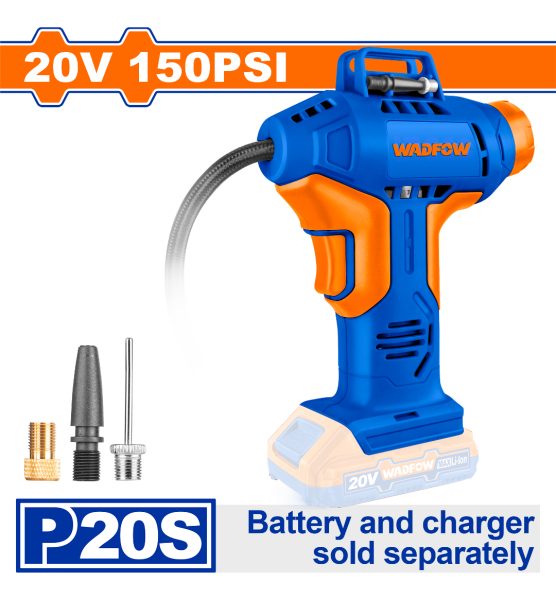 Inflador Compresor 20v P20s 150psi 10.5 Bar Wadfow Wln2520 - Imagen 2
