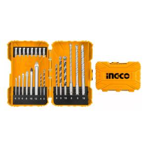 Set 22 Mechas Vidrio Concreto Sds Plus Y Puntas Ingco Akdl12