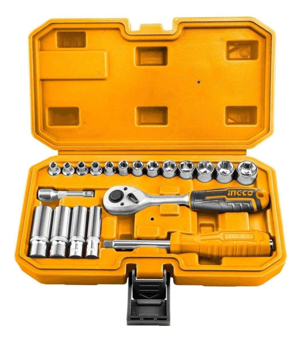 Juego Dados 1/4 X 20 Pcs Ingco Hkts14201