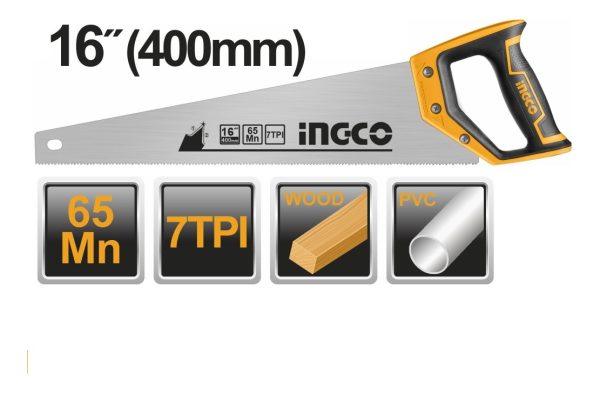 Serrucho 40cm Hhas15400 Ingco - Imagen 2