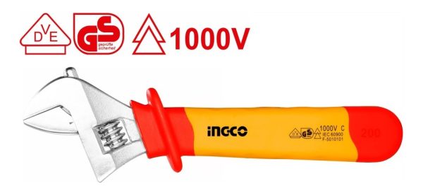 Llave Aislada Francesa 8 Ingco Hiadw081 - Imagen 2