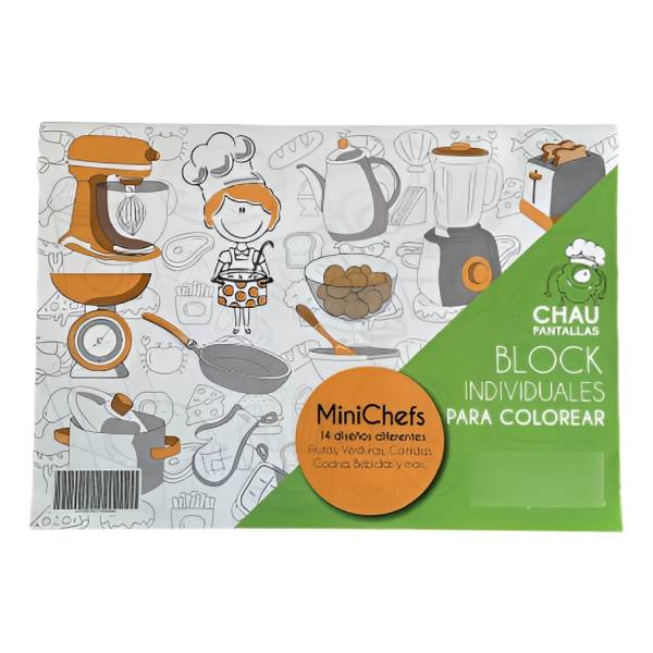 Block Minichefs Para Colorear Chau Pantallas