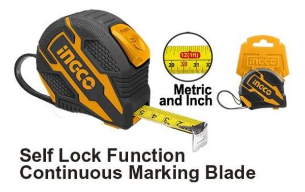 Cinta Metrica 5mt X 19mm Metrica Y Pulgadas Ingco Hsmt08519 - Imagen 2