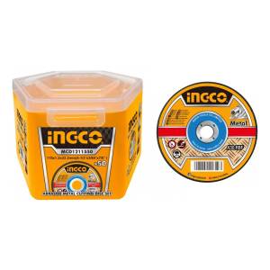 Lata X 50 Discos 4 1/2 X 1.2mm Corte Metal Ingco Super Selec