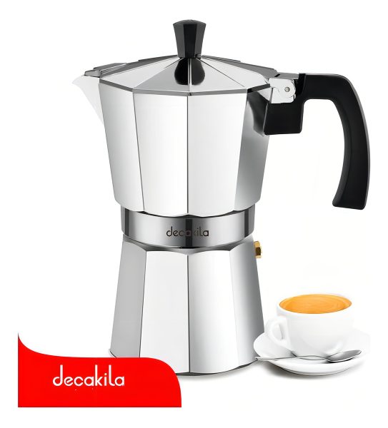 Cafetera Moka Decakila 9 Tazas 450 Ml Tipo Italiana Kmcf025m Color Plateado - Imagen 2