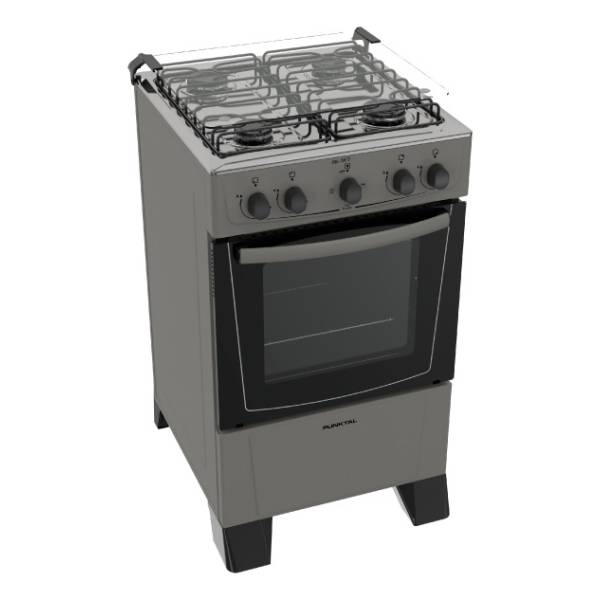 Cocina Punktal Combinada Horno Electrico Acero titanium 617
